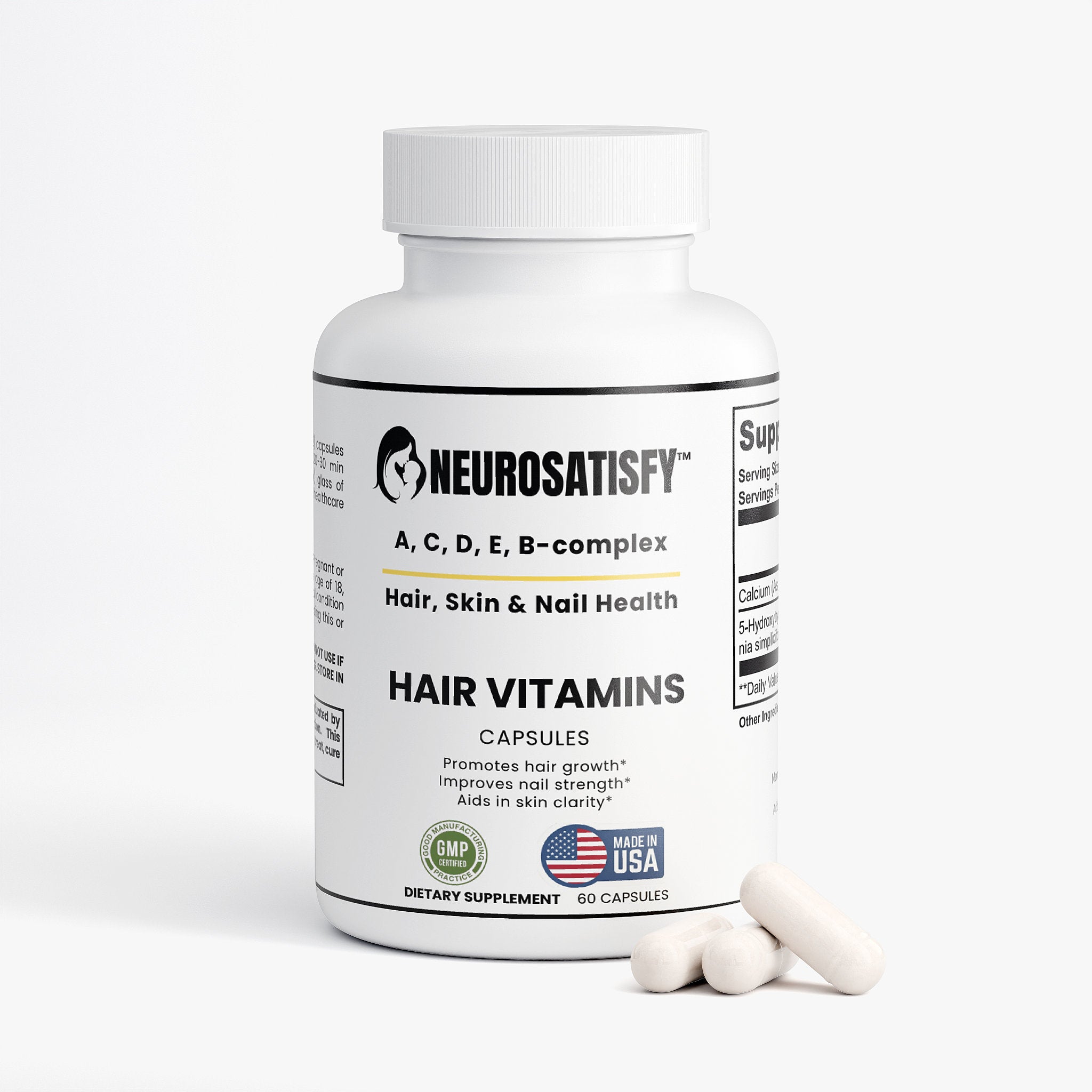 NeuroSatisfy™ Vitaminas para la caída del cabello