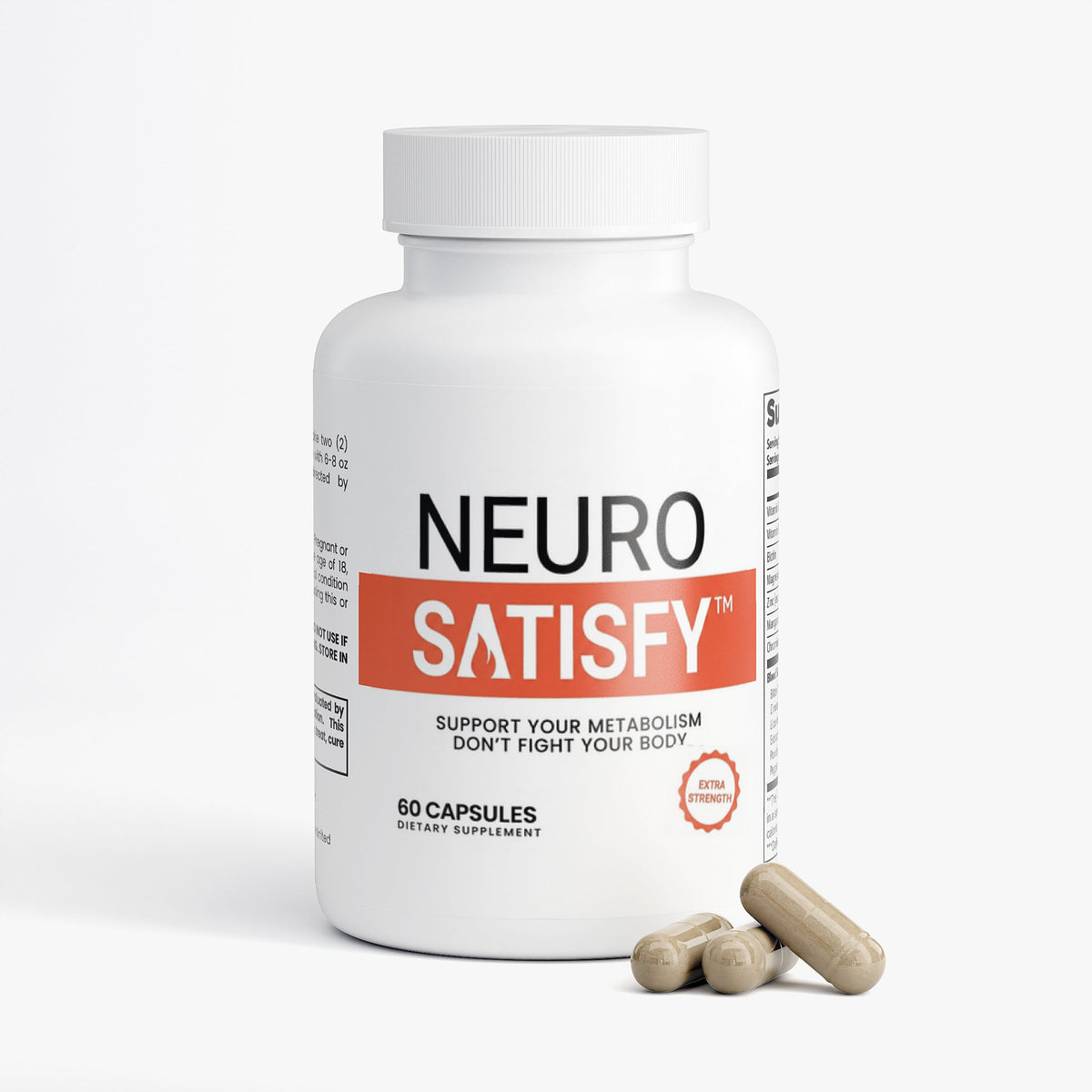 NeuroSatisfy™ Women’s Wellness Formula, Metabolism & Vitamin C Support, 60 Capsules