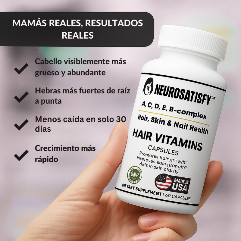 NeuroSatisfy™ Vitaminas para la caída del cabello